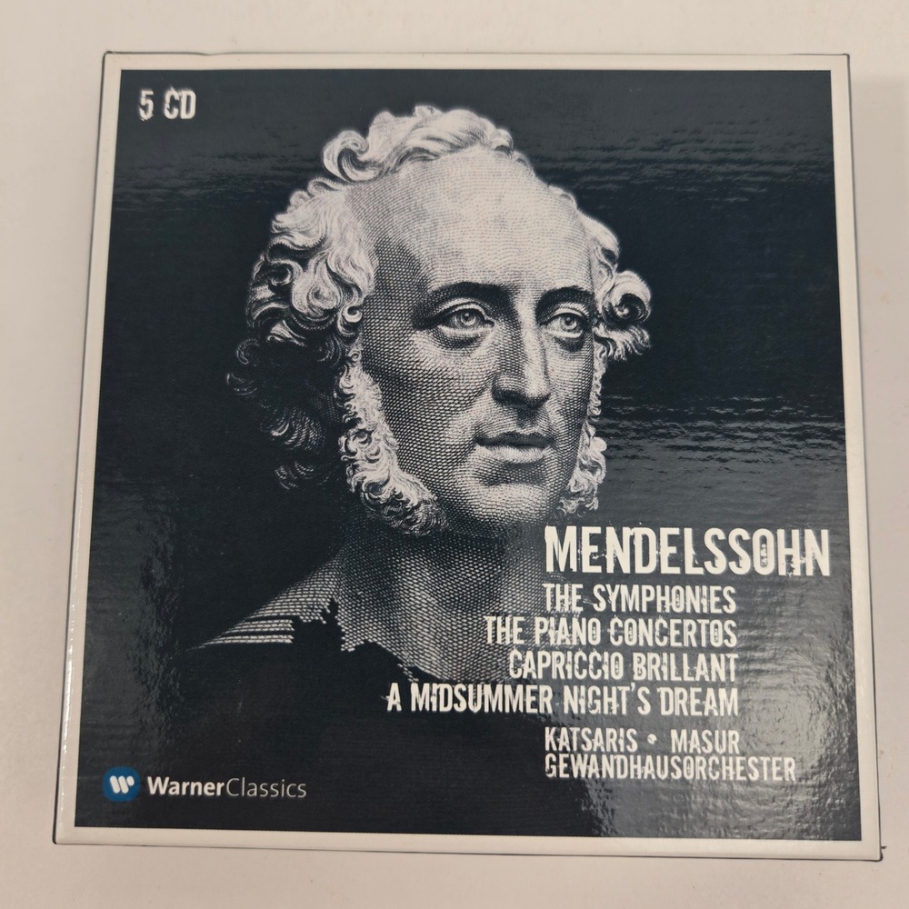 Felix Mendelssohn Orchestral Works 5 CD Masur Warner Classics NM / EX